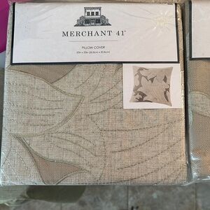 Pair of Beige Pillow Covers